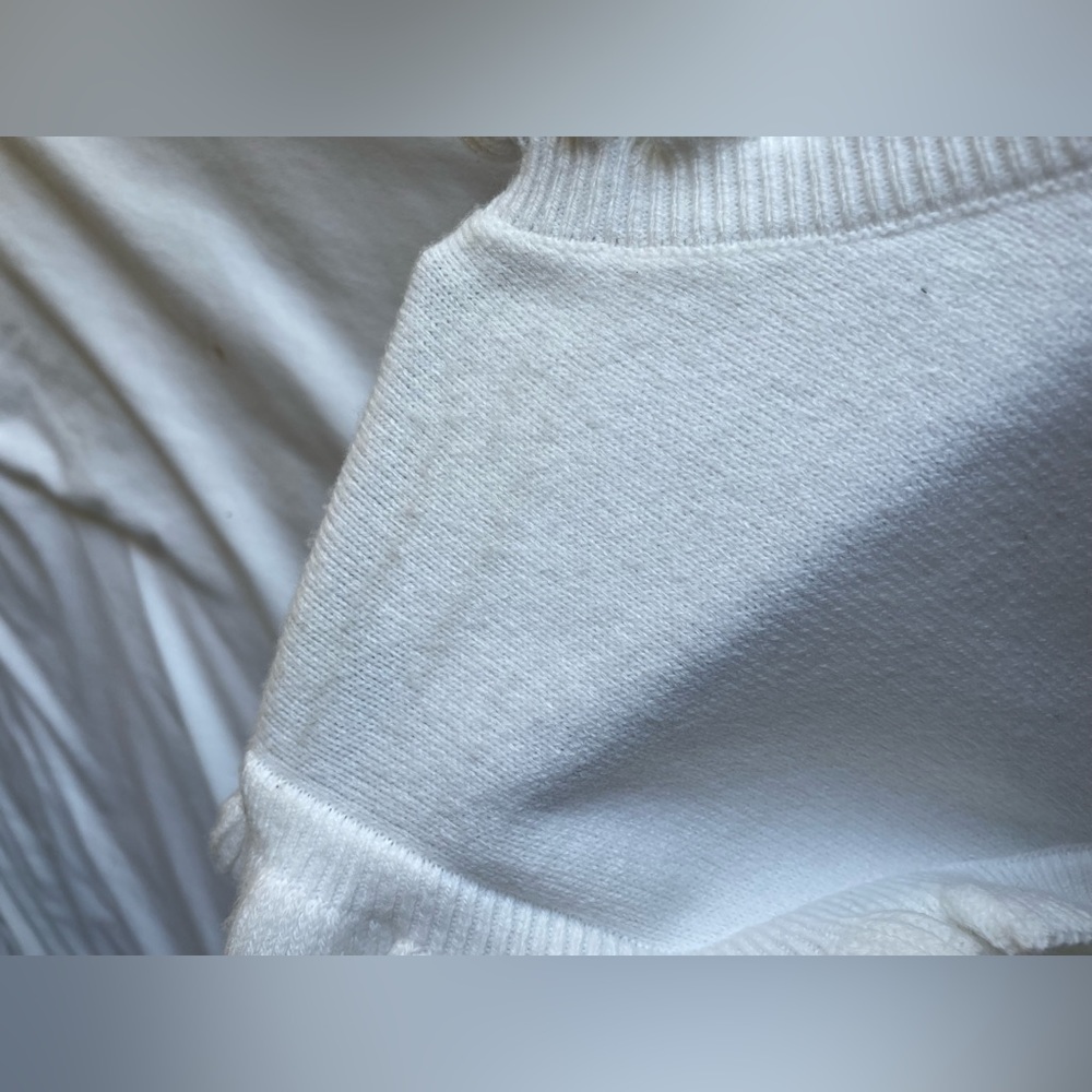 French Connection Babysoft Ruffle Sweater in Winter White - Picture 8 of 8